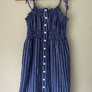 Universal Thread Navy Dress with White Stripes